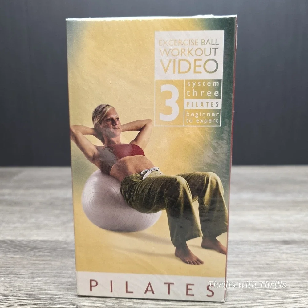 Exercise Ball Workout Video - VHS - System Three Pilates Beginner To Expert